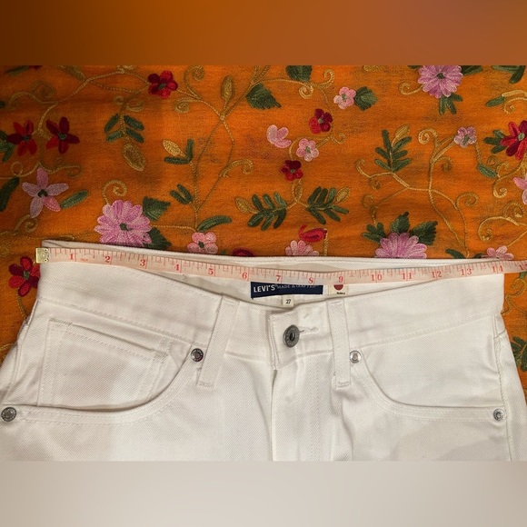 Levi’s Made and Crafted pipe straight jeans white size 27 - Picture 9 of 11